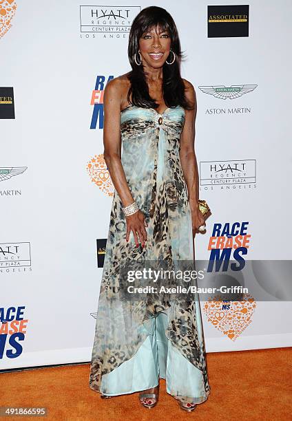 Singer Natalie Cole arrives at the 21st Annual Race To Erase MS Gala at the Hyatt Regency Century Plaza on May 2, 2014 in Century City, California.