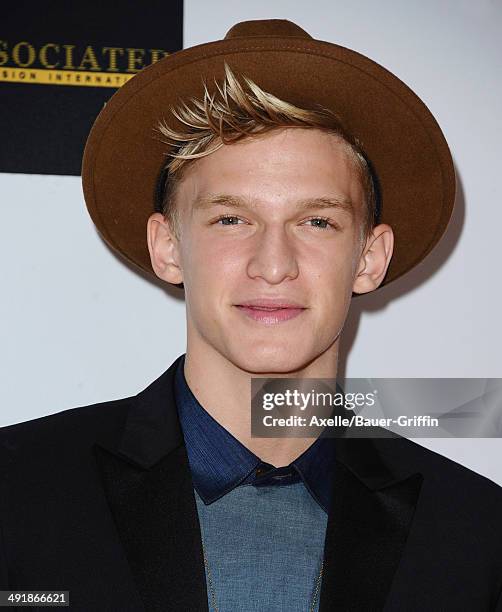 Singer Cody Simpson arrives at the 21st Annual Race To Erase MS Gala at the Hyatt Regency Century Plaza on May 2, 2014 in Century City, California.