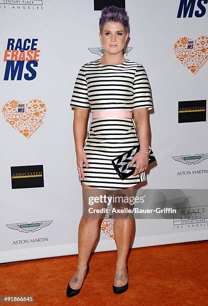 Personality Kelly Osbourne arrives at the 21st Annual Race To Erase MS Gala at the Hyatt Regency Century Plaza on May 2, 2014 in Century City,...