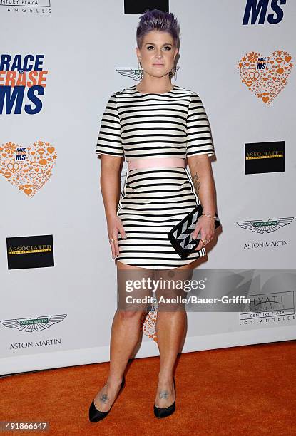 Personality Kelly Osbourne arrives at the 21st Annual Race To Erase MS Gala at the Hyatt Regency Century Plaza on May 2, 2014 in Century City,...