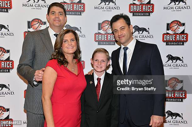 Basketball head coach and Dave Rice Foundation Chairman Dave Rice, Dave Rice Foundation Secretary & Treasurer Mindy Rice, Dylan Rice and television...