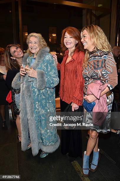 Marta Marzotto and Bedy Moratti and guests attend 'La Vendemmia 2015' The World's Finest Wine & Lifestyle Experience on October 8, 2015 in Milan,...