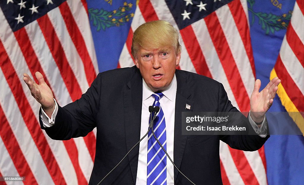 Donald Trump Holds Campaign Rally In Las Vegas