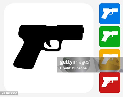 Gun Icon Flat Graphic Design Gun Icon Flat Graphic Design