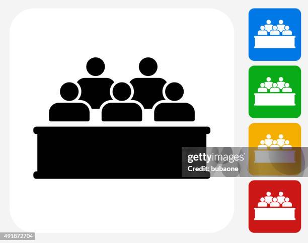 Jury Icon Flat Graphic Design High-Res Vector Graphic - Getty Images