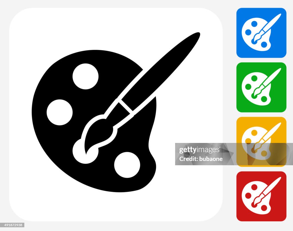 Art Tool Icon Flat Graphic Design