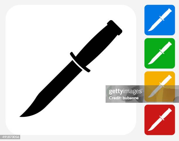 messer symbol flache grafik design - killing stock-grafiken, -clipart, -cartoons und -symbole