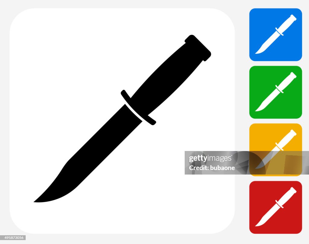 Icône couteau à la conception graphique