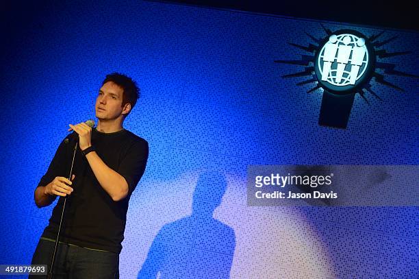 Comedian Levi MacDougall performs at the Bud Light Presents Wild West Comedy Festival featuring Demetri Martin at Third Man Records on May 17, 2014...