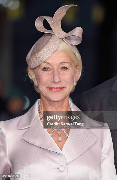 Dame Helen Mirren attends a screening of "Trumbo" during the BFI London Film Festival at Odeon Leicester Square on October 8, 2015 in London, England.