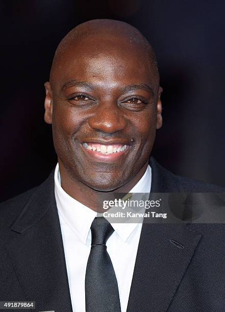Adewale Akinnuoye-Agbaje attends a screening of "Trumbo" during the BFI London Film Festival at Odeon Leicester Square on October 8, 2015 in London,...