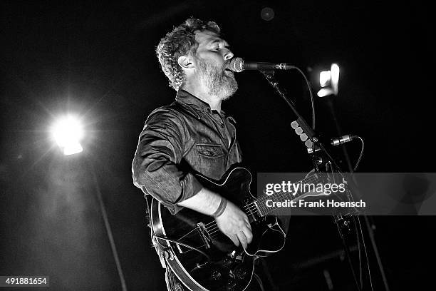 Irish singer Glen Hansard performs live during a concert at the Admiralspalast on October 8, 2015 in Berlin, Germany.
