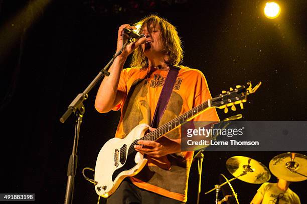 Evan Dando performs with The Lemonheads at Indigo2 at The O2 Arena on October 8, 2015 in London, England.