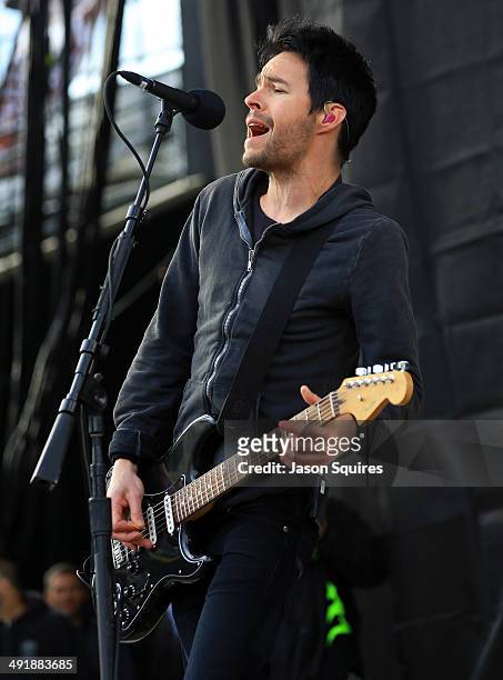 Musician Pete Loeffler of Chevelle performs during 2014 Rock On The Range at Columbus Crew Stadium on May 17, 2014 in Columbus, Ohio.