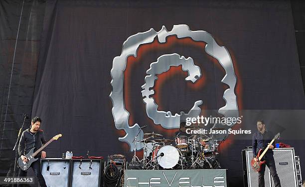 Chevelle performs during 2014 Rock On The Range at Columbus Crew Stadium on May 17, 2014 in Columbus, Ohio.