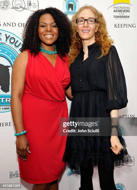 Mayor Aja Brown and Jami Morse Heidegger attend Compton Jr. Posse 7th annual fundraiser gala at The Los Angeles Equestrian Center on May 17, 2014 in...