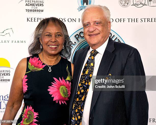 Yvonne Burke and Dr. Bill Burke attend Compton Jr. Posse 7th annual fundraiser gala at The Los Angeles Equestrian Center on May 17, 2014 in Burbank,...