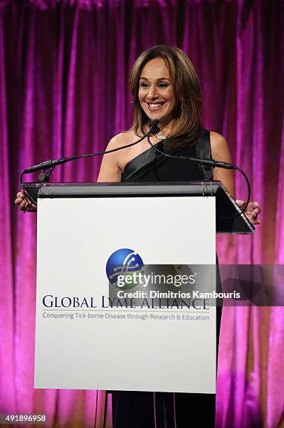 New Anchor and host Rosanna Scotto speaks onstage during the Global Lyme Alliance "Uniting for a Lyme-Free World" Inaugural Gala at Cipriani 42nd...