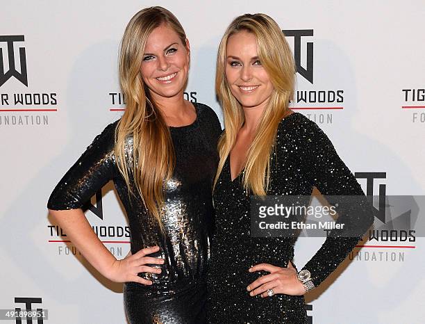Karin Kildow and her sister, ski racer Lindsey Vonn, attend Tiger Jam 2014 at the Mandalay Bay Events Center on May 17, 2014 in Las Vegas, Nevada.