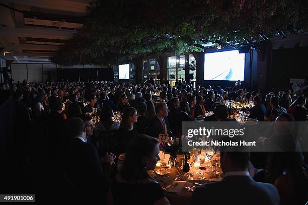 General view of atmosphere during the 2015 Friends of Hudson River Park Gala at Hudson River Park's Pier 62 on October 8, 2015 in New York City.