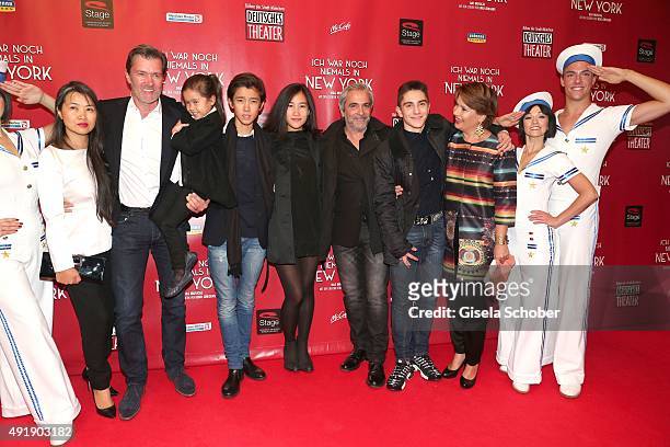 John Juergens, son of Udo Juergens and his wife Hayah , daughter Jasmin, son Dennis and daughter Lilly , David Carreras Sole, son Matteo, Jenny...