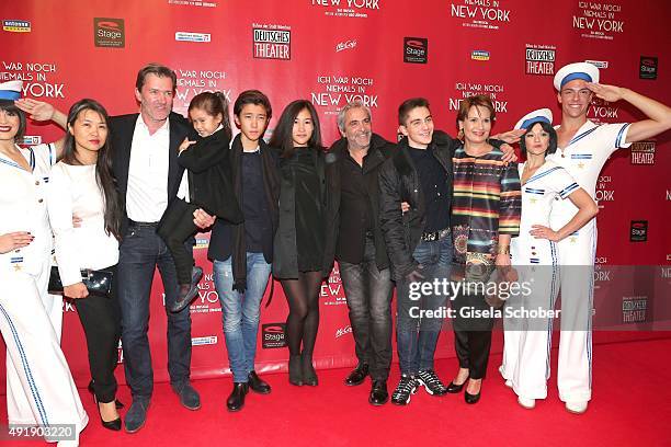 John Juergens, son of Udo Juergens and his wife Hayah , daughter Jasmin, son Dennis and daughter Lilly , David Carreras Sole, son Matteo, Jenny...