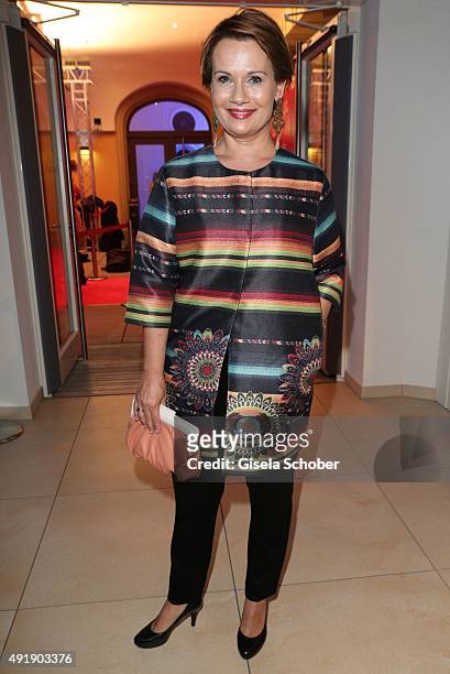 Jenny Juergens, daughter of Udo Juergens during the Munich premiere of the musical 'Ich war noch niemals in New York' at Deutsches Theatre on October...