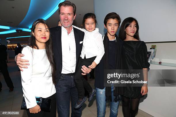 Jenny Juergens, daughter of Udo Juergens, John Juergens, son of Udo Juergens and his wife Hayah , daughter Jasmin , son Dennis and daughter Lilly...