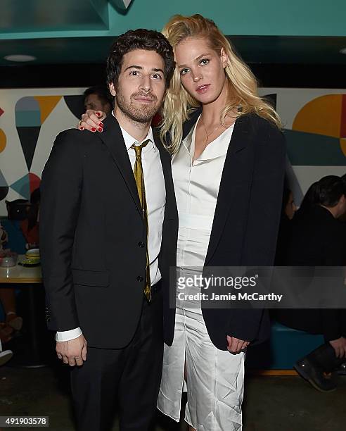 Director/writer Jake Hoffman and Erin Heatherton attend The Cinema Society And Northwest Host A screening Of IFC Films' "Asthma" After Party on...
