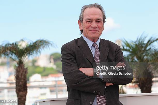 Actor/director Tommy Lee Jones attends "The Homesman" photocall during the 67th Annual Cannes Film Festival on May 18, 2014 in Cannes, France.