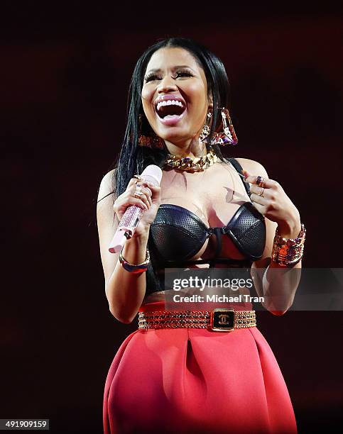 Nicki Minaj performs onstage during the Power 106 FM Presents Powerhouse held at Honda Center on May 17, 2014 in Anaheim, California.