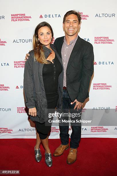 Nicole Delma and Jesse Spooner attend day 1 of the 23rd Annual Hamptons International Film Festival on October 8, 2015 in East Hampton, New York.