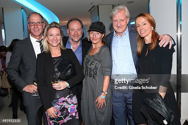 Oliver Banasch, Stage Holding, Kerstin Schnitzler, Birgitt Wolff and her partner Harold Faltermeyer, Fredy Burger, Manager of Udo Juergens and his...