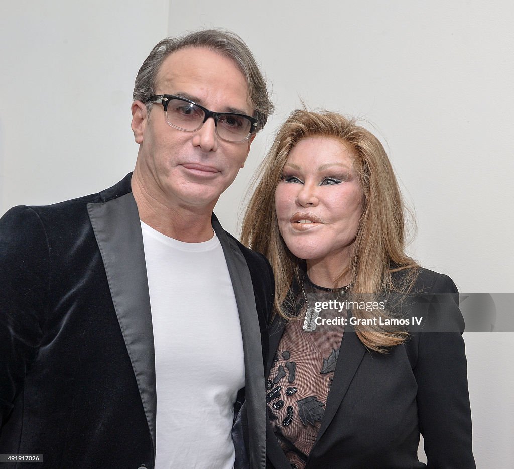 Jocelyne Wildenstein Visits The Jean-Yves Klein : Chimeras Exhibition