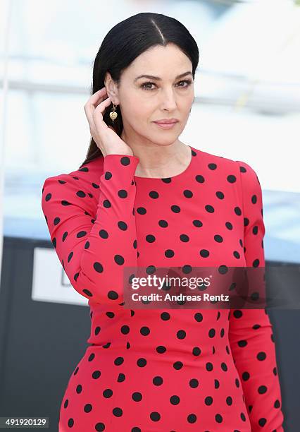 Monica Bellucci attends the "La Meraviglie" photocall during the 67th Annual Cannes Film Festival on May 18, 2014 in Cannes, France.