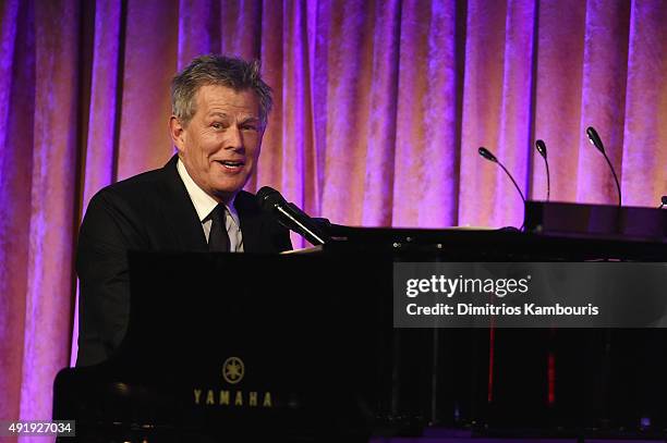 David Foster performs onstage during the Global Lyme Alliance "Uniting for a Lyme-Free World" Inaugural Gala at Cipriani 42nd Street on October 8,...