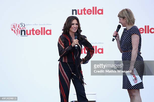 Nazan Eckes and Sabine Heinrich attend the 50 Year Anniversary Nutella Celebration at Westfalenpark on May 18, 2014 in Dortmund, Germany.