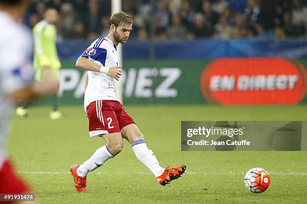 Gael Andonian of Armenia in action during the international friendly match between France and Armenia at Allianz Riviera stadium on October 8, 2015...