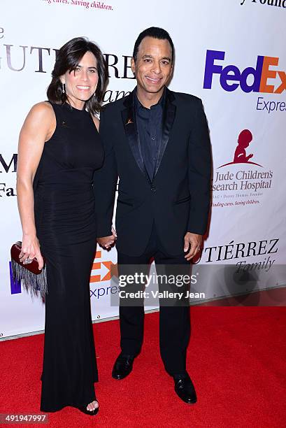 Maritere and Jon Secada attend the 12th Annual FedEx/St. Jude Angels And Stars Gala at JW Marriott Marquis on May 17, 2014 in Miami, Florida.