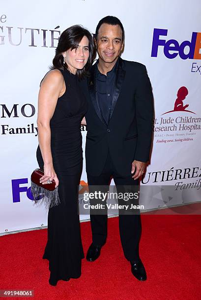 Maritere and Jon Secada attend the 12th Annual FedEx/St. Jude Angels And Stars Gala at JW Marriott Marquis on May 17, 2014 in Miami, Florida.