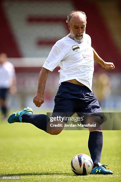 Ricky Villa of 'Super Spurs' during the Football30 Elite Legends Tournament at Brisbane Road on May 18, 2014 in London, England.