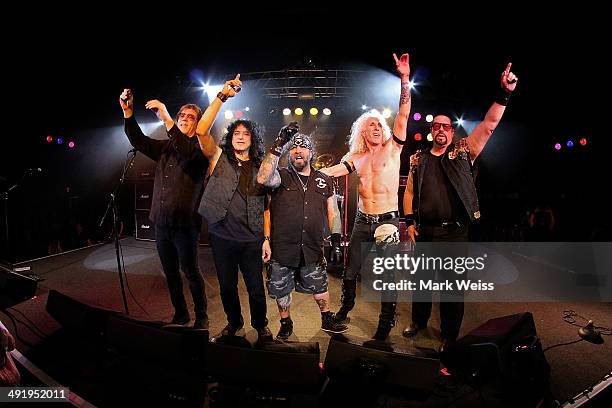 Jay Jay French, Eddie Ojeda, A.J. Pero, Dee Snider and Mark Mendoza performs at the Twisted Sister 30th Anniversary Stay Hungry Tour at Starland...