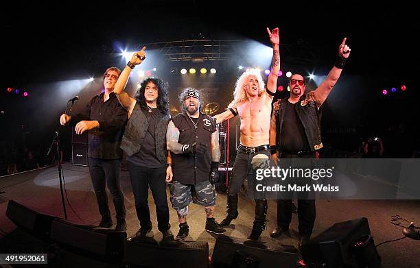 Jay Jay French, Eddie Ojeda, A.J. Pero, Dee Snider and Mark Mendoza performs at the Twisted Sister 30th Anniversary Stay Hungry Tour at Starland...