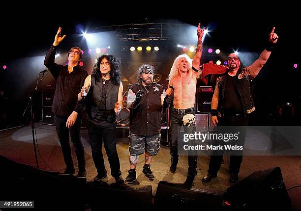 Jay Jay French, Eddie Ojeda, A.J. Pero, Dee Snider and Mark Mendoza performs at the Twisted Sister 30th Anniversary Stay Hungry Tour at Starland...