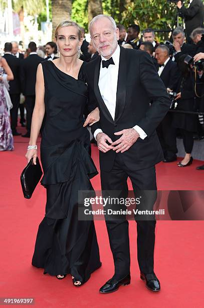 Melita Toscan Du Plantier and Pascal Greggory attend "The Homesman" Premiere at the 67th Annual Cannes Film Festival on May 18, 2014 in Cannes,...