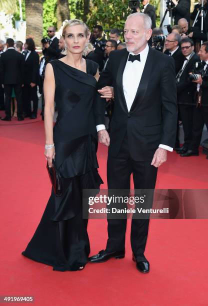 Melita Toscan Du Plantier and Pascal Greggory attend "The Homesman" Premiere at the 67th Annual Cannes Film Festival on May 18, 2014 in Cannes,...