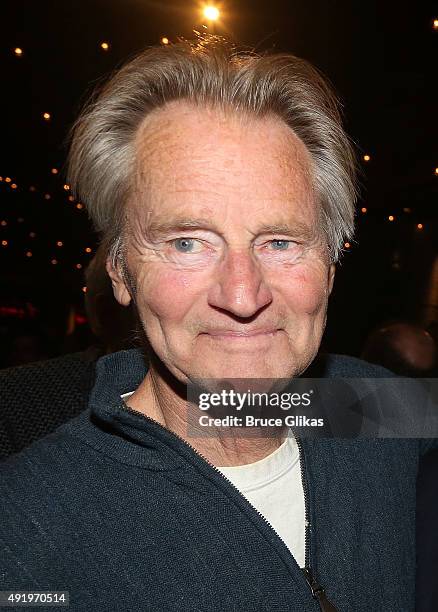 Playwright Sam Shepard poses at The Opening Night for the MTC production of Sam Shepard's "Fool For Love" on Broadway at Urbo NYC on October 8, 2015...