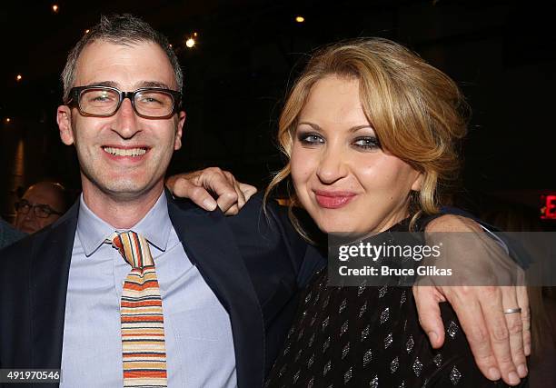 Director Daniel Aukin and Nina Arianda pose at The Opening Night for the MTC production of Sam Shepard's "Fool For Love" on Broadway at Urbo NYC on...