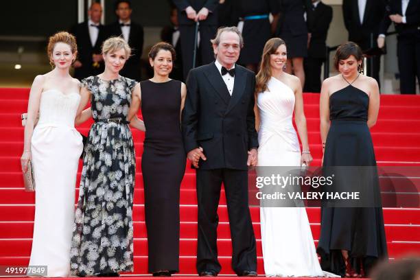 Australian actress Miranda Otto, Danish actress Sonja Richter, Dawn Laurel-Jones, US actor and director Tommy Lee Jones, US actress Hilary Swank and...