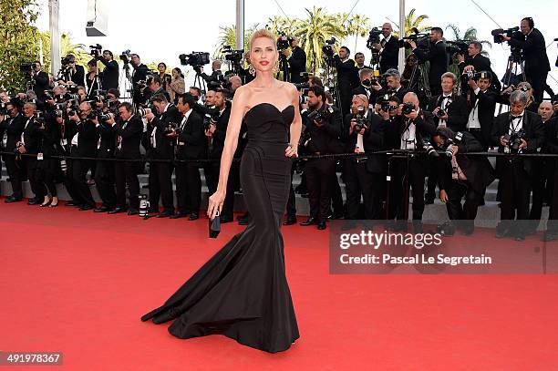 Judit Masco attends "The Homesman" premiere during the 67th Annual Cannes Film Festival on May 18, 2014 in Cannes, France.